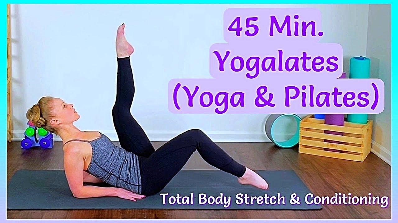 45 Min. Yogalates Workout // Yoga & Pilates Fusion // Total Body Stretch & Conditioning