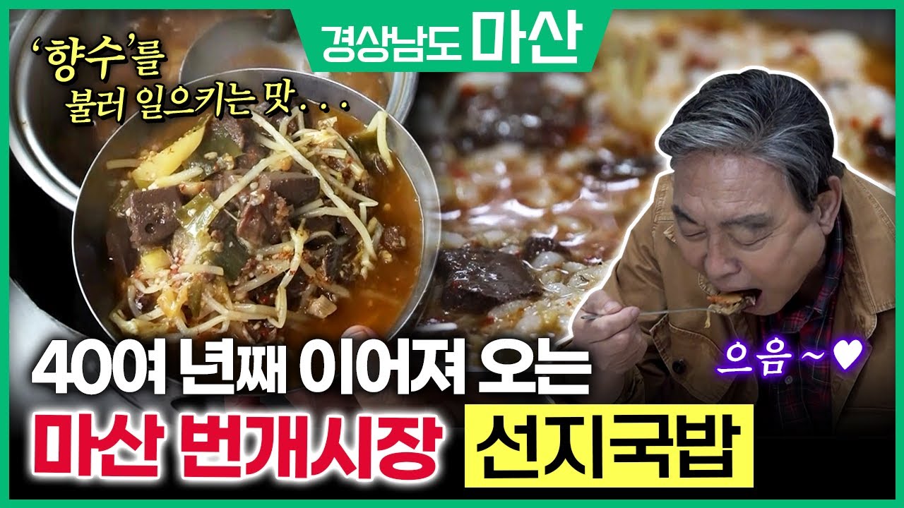 친정 어머니의 대를 잇는 40년 전통 마산 번개시장 선지국밥! 5천 원도 안되는 가격! | 마산여행 | 국내여행지 추천 | 당일치기 여행  [ 테마기행 길 ] 221027