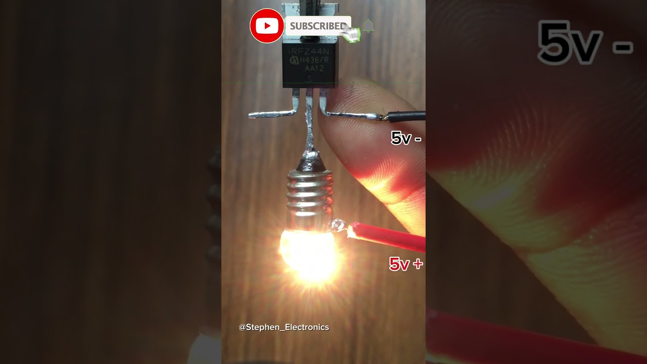 MOSFET | IRFZ44N MOSFET Touch On Off Light Sensor #mosfet