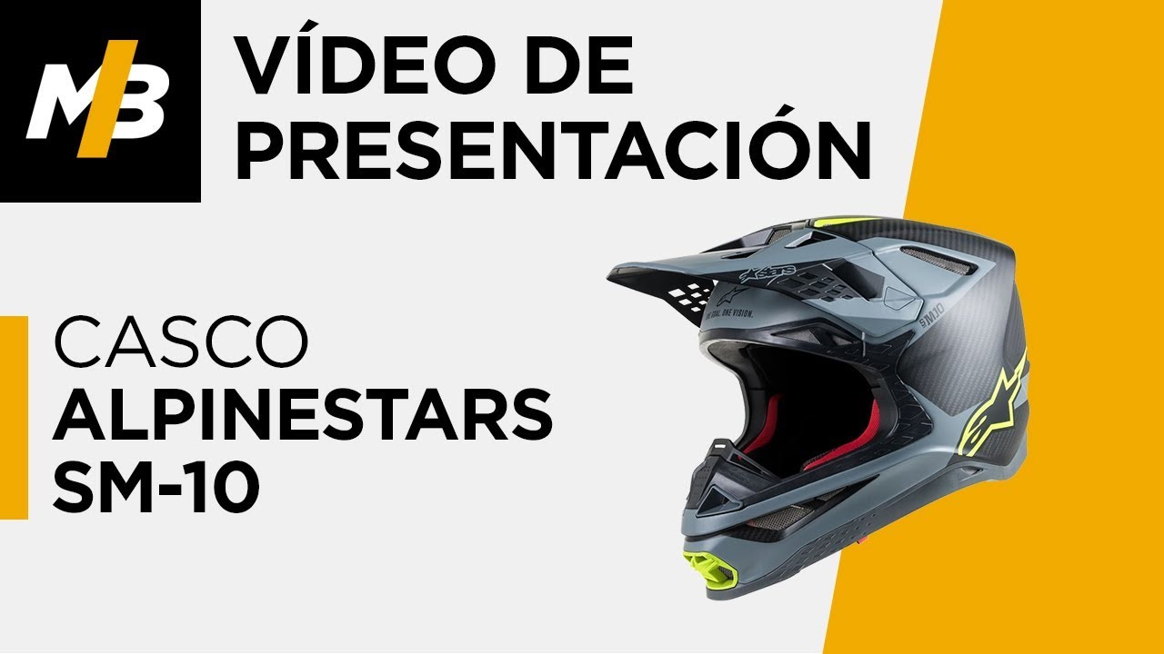 CASCO DE MOTOCROSS ALPINESTARS S-M10