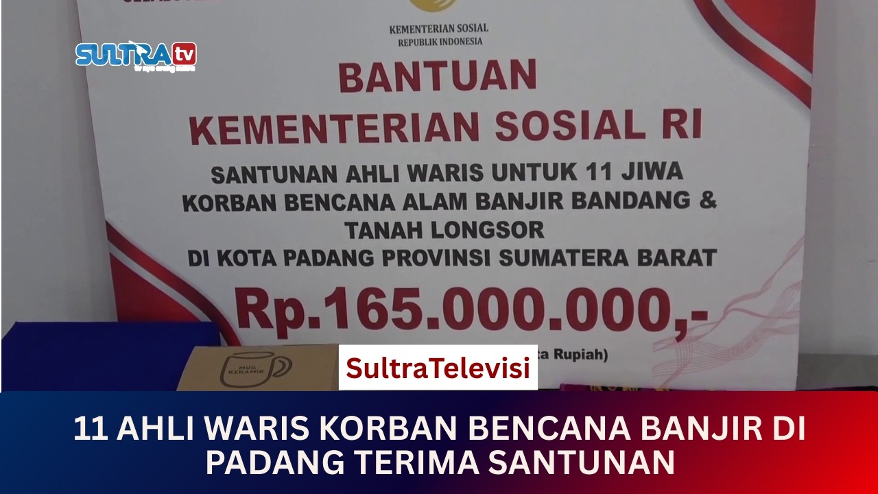 🟠LIVE MENYAPA NUSANTARA : 11 AHLI WARIS KORBAN BENCANA BANJIR DI PADANG TERIMA SANTUNAN. 26/02/2026