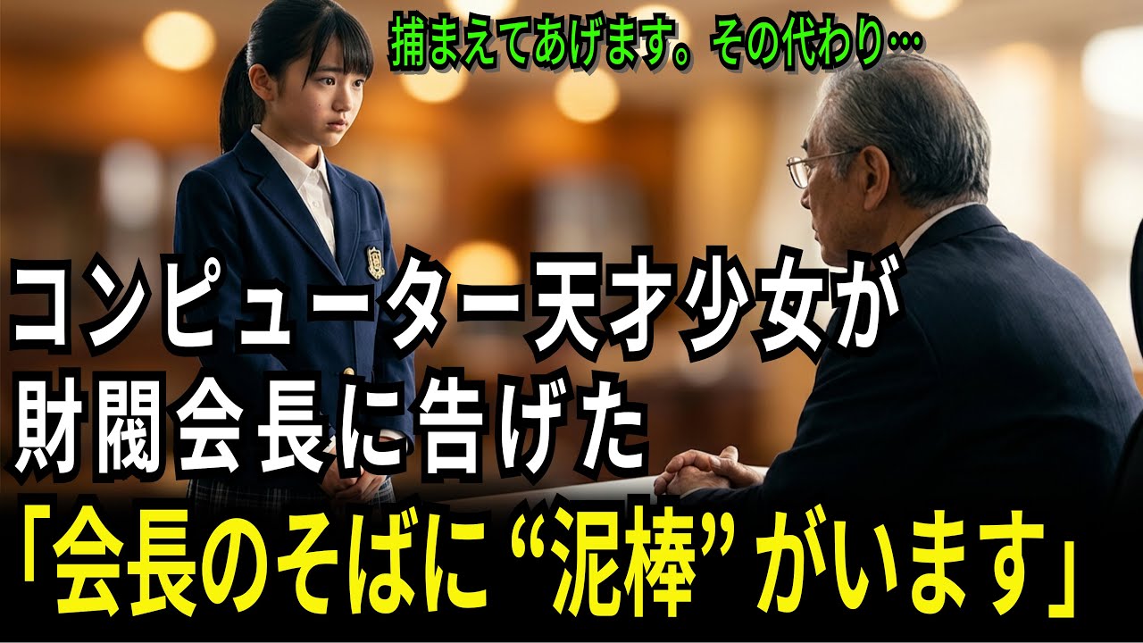 コンピューター天才少女が財閥会長に告げた――「会長のそばに“泥棒”がいます。捕まえてあげます…その代わり、父を守ってください。」 | 感動する話