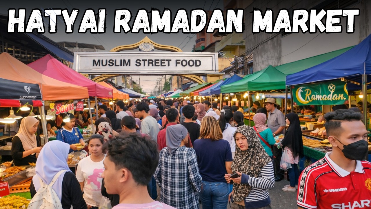 HATYAI RAMADAN MARKET 2026 🇹🇭 | INSANE CROWD & STREET FOOD PARADISE!