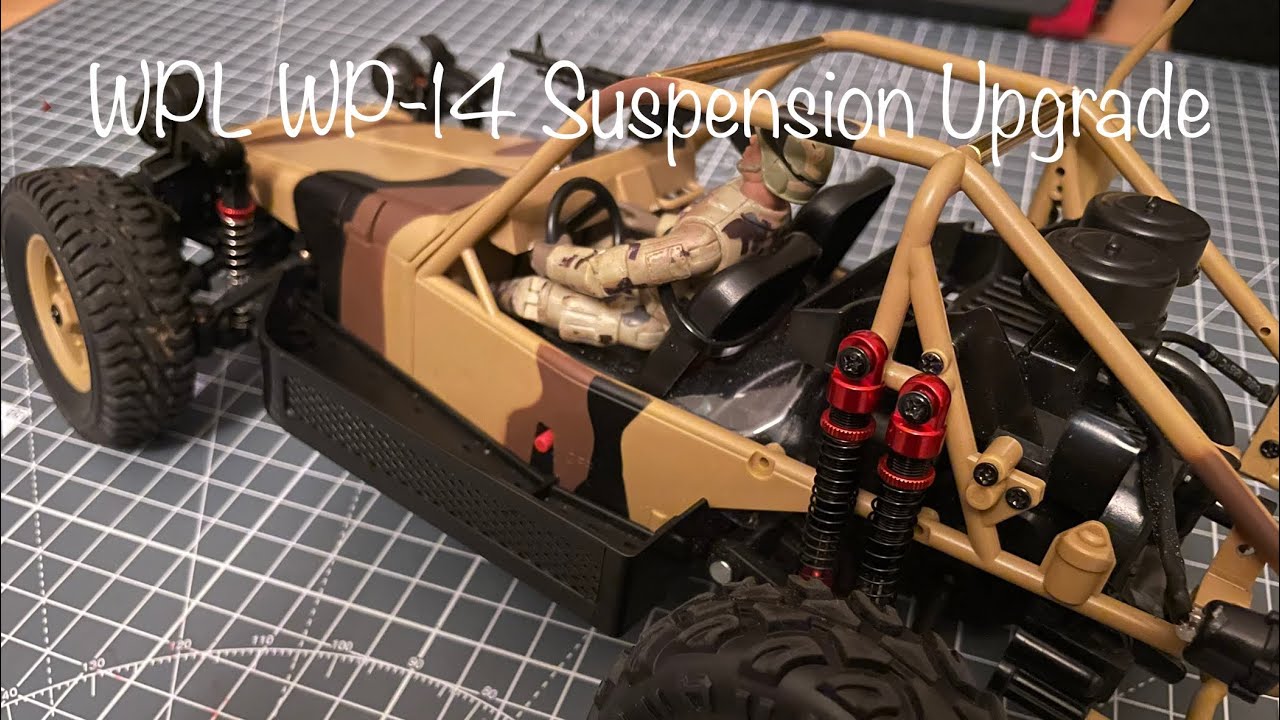 WPL WP-14 Whiskey Buggy Suspension Upgrade for more ground clearance!