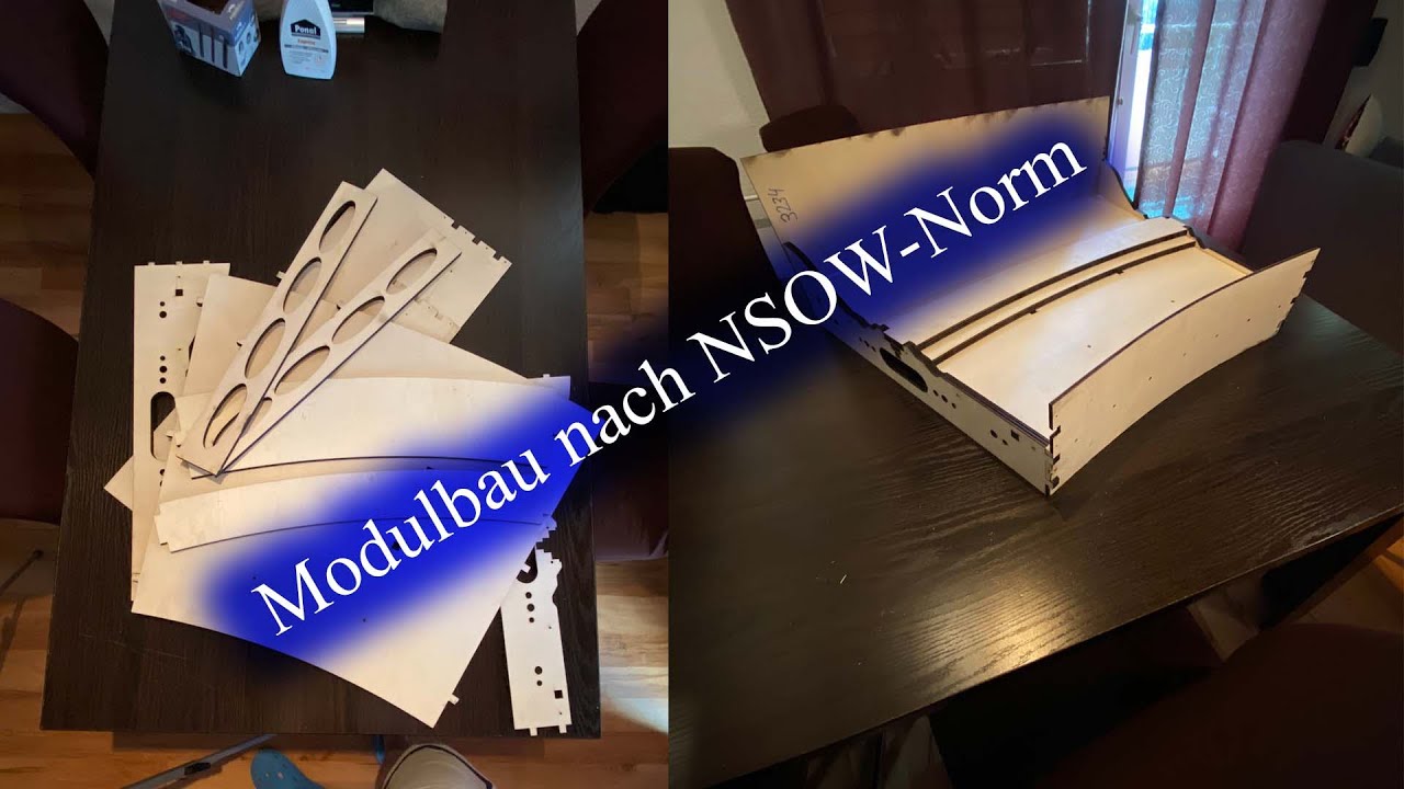 Franks Eisenbahn Blog - Modulbau nach NSOW Norm
