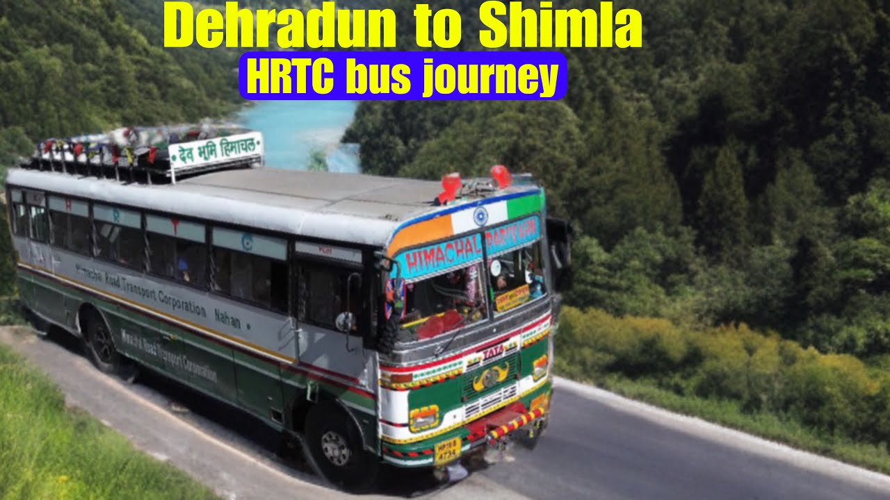 Dehradun to Shimla Road trip | A Scenic HRTC Bus journey 🚌 |  Drone + Cinematic shots 🎦 