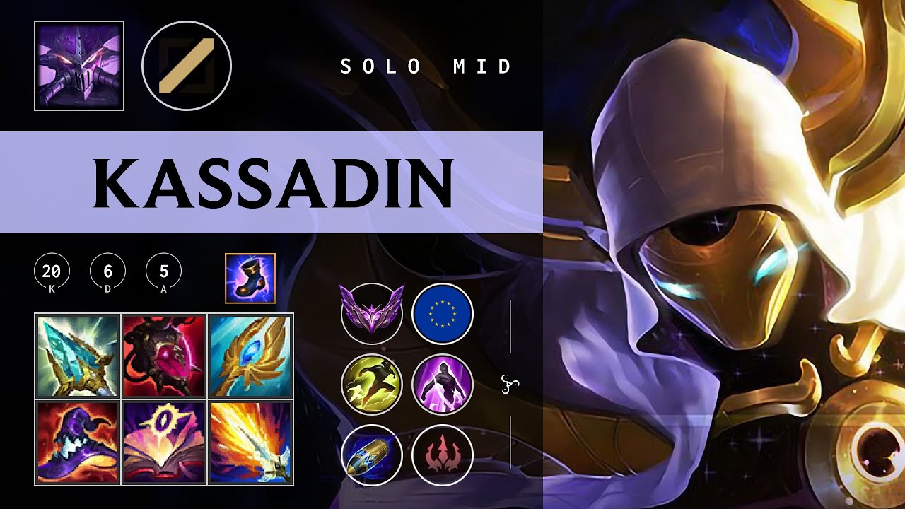 Kassadin Mid vs Galio - EUW Master Patch 26.02