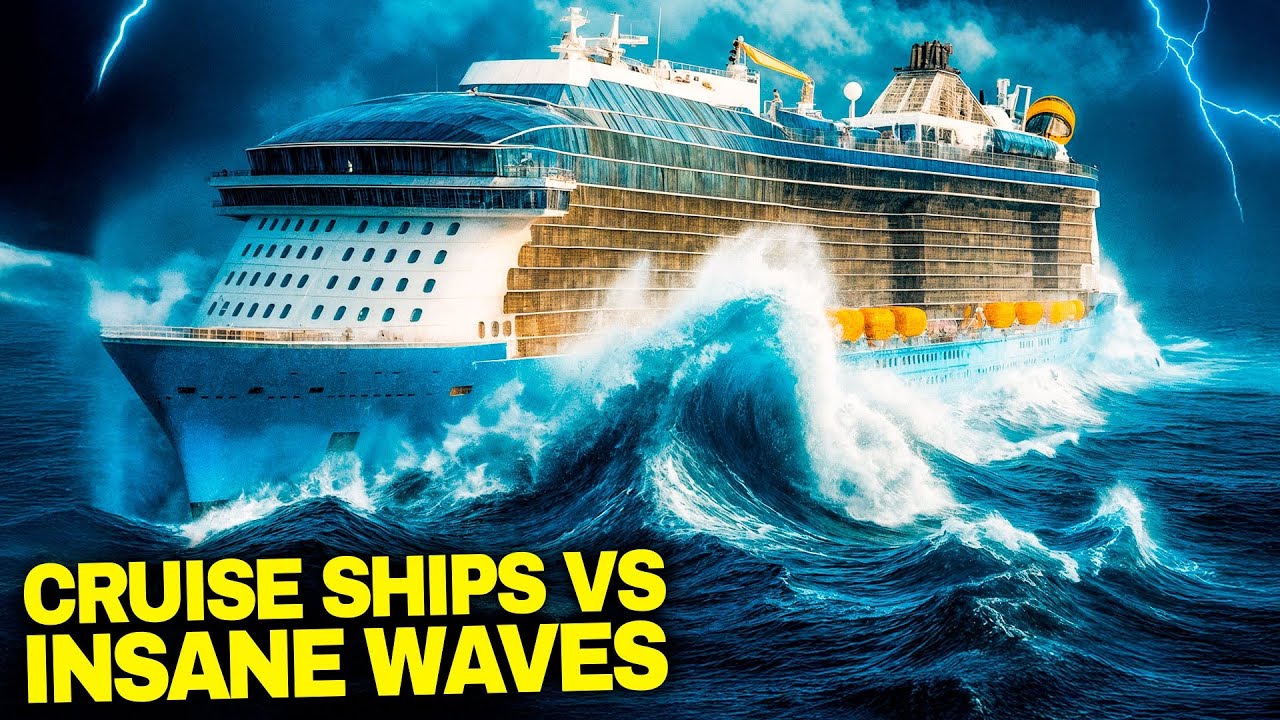 When Cruise Ships Face The Most INSANE Waves!