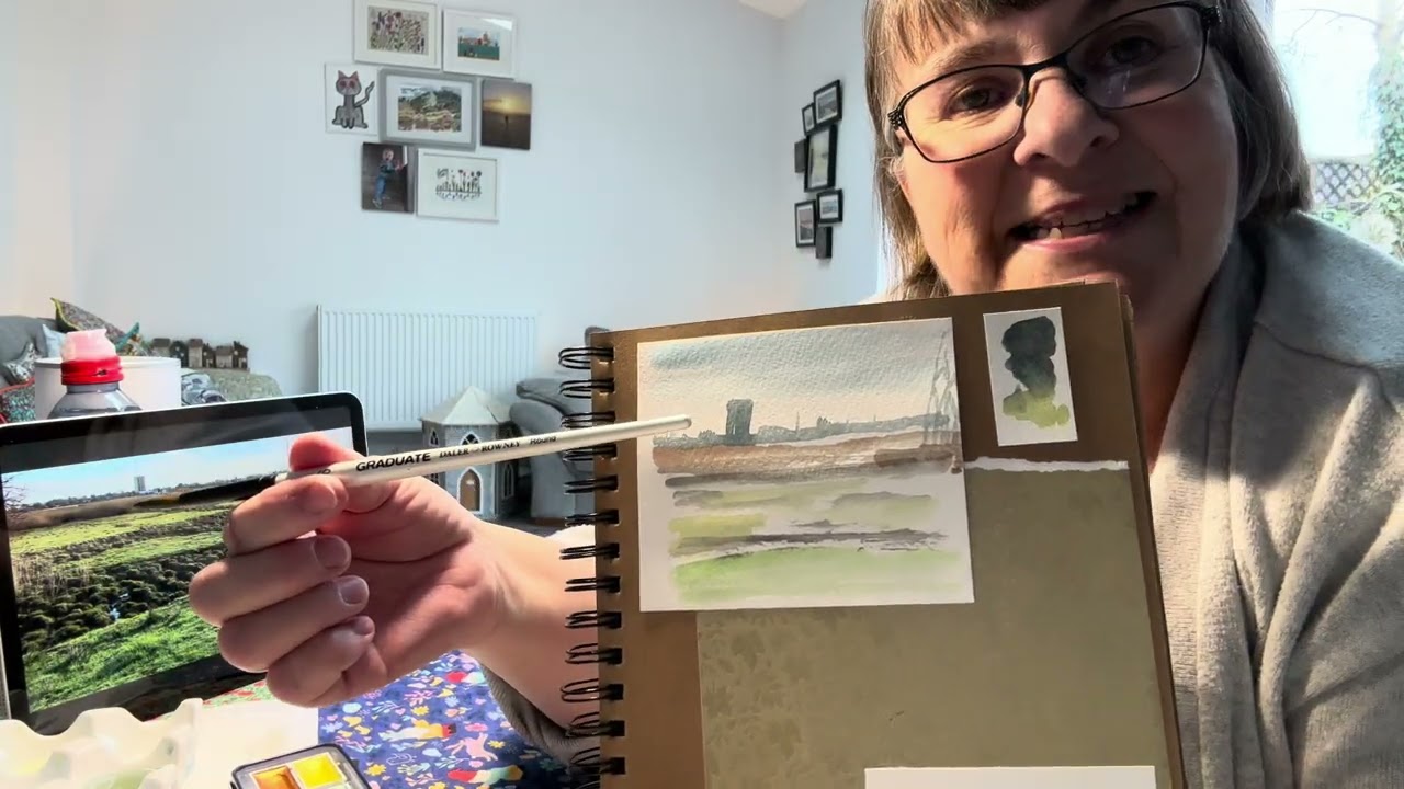 Watercolour Wednesday Painting Journal #watercolor #landscape #wildlife #nature #craft 