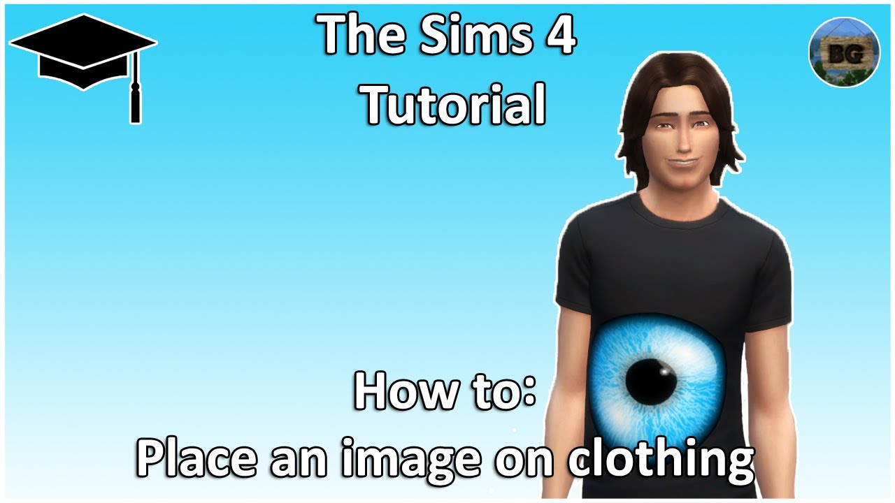 The Sims 4 Tutorial: How to Place an Image on Clothing
