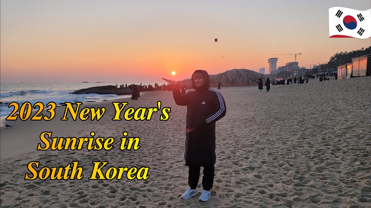 2023 New Year's Sunrise in South Korea. 🇰🇷 | Gangneung Beach, Gangwon-do | The Trip