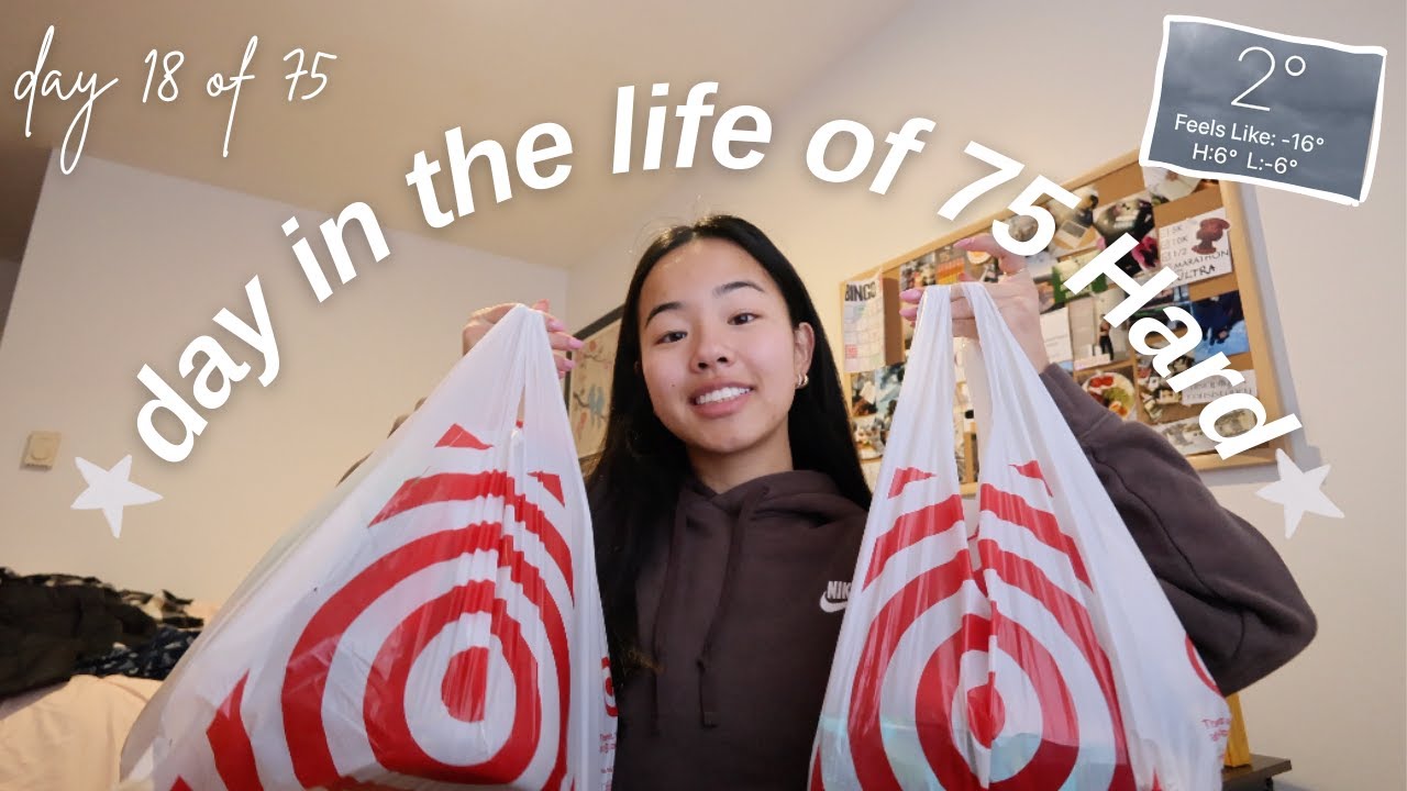 75 Hard day 18 🧘🏻‍♀️ (a realistic day in my life)