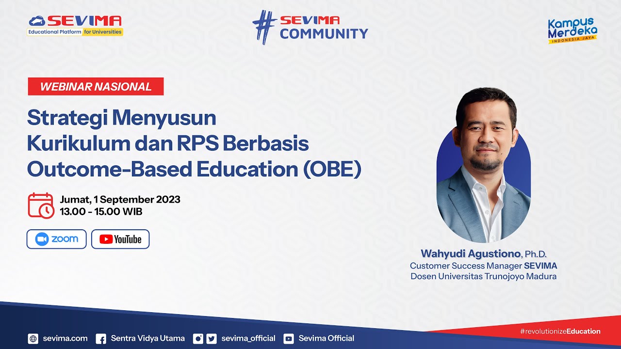 🔴WEBINAR NASIONAL: Strategi Menyusun Kurikulum dan RPS Berbasis Outcome Based Education (OBE)