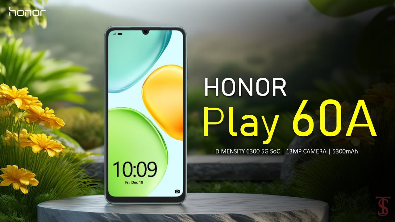 Honor Play 60A Price, Official Look, Design, Specifications, Camera, Features | #HonorPlay60A
