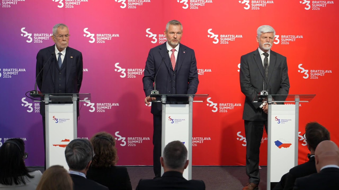 Tlačov&aacute; konferencia na z&aacute;ver samitu prezidentov Slavkovsk&eacute;ho form&aacute;tu
