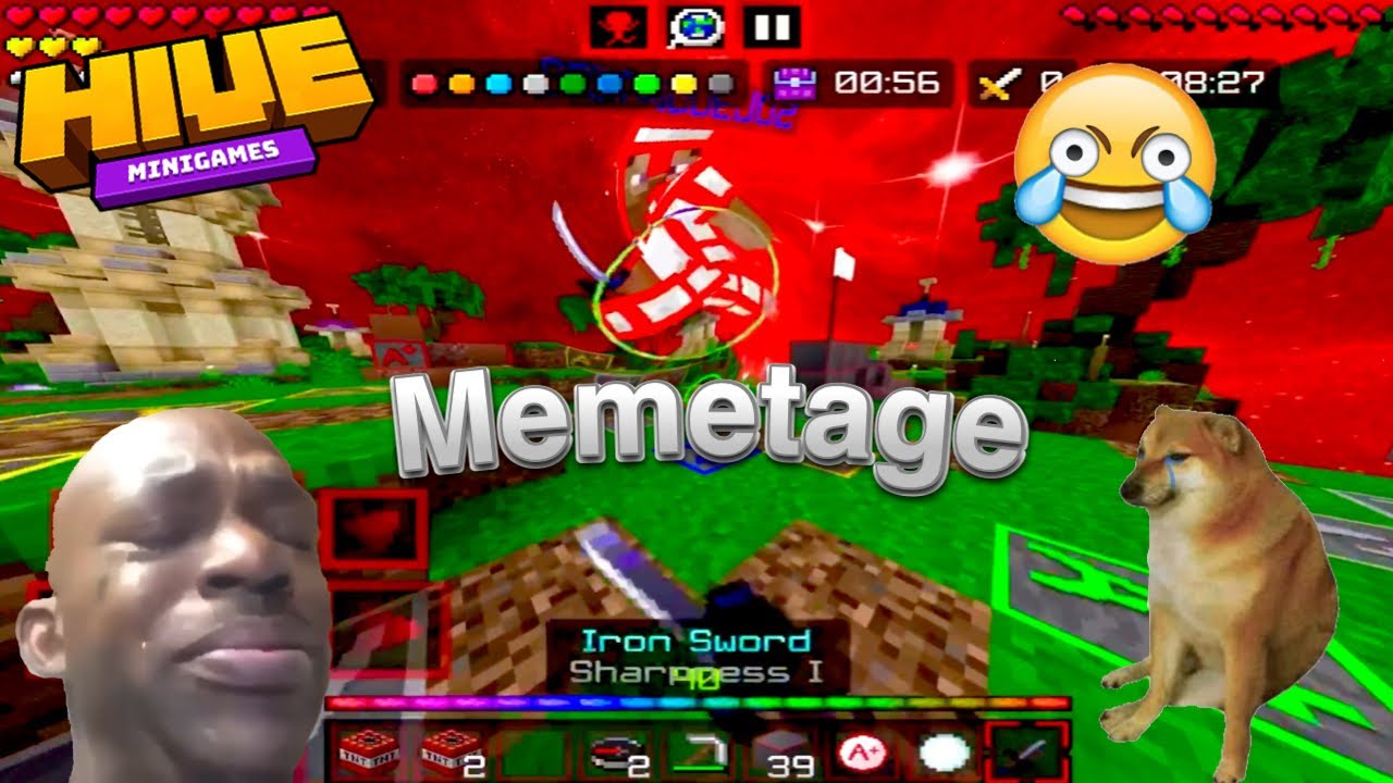 Hive Skywars Combos & Clutches Memetage | Mobile/MCPE | 1.16 PvP Meme Montage