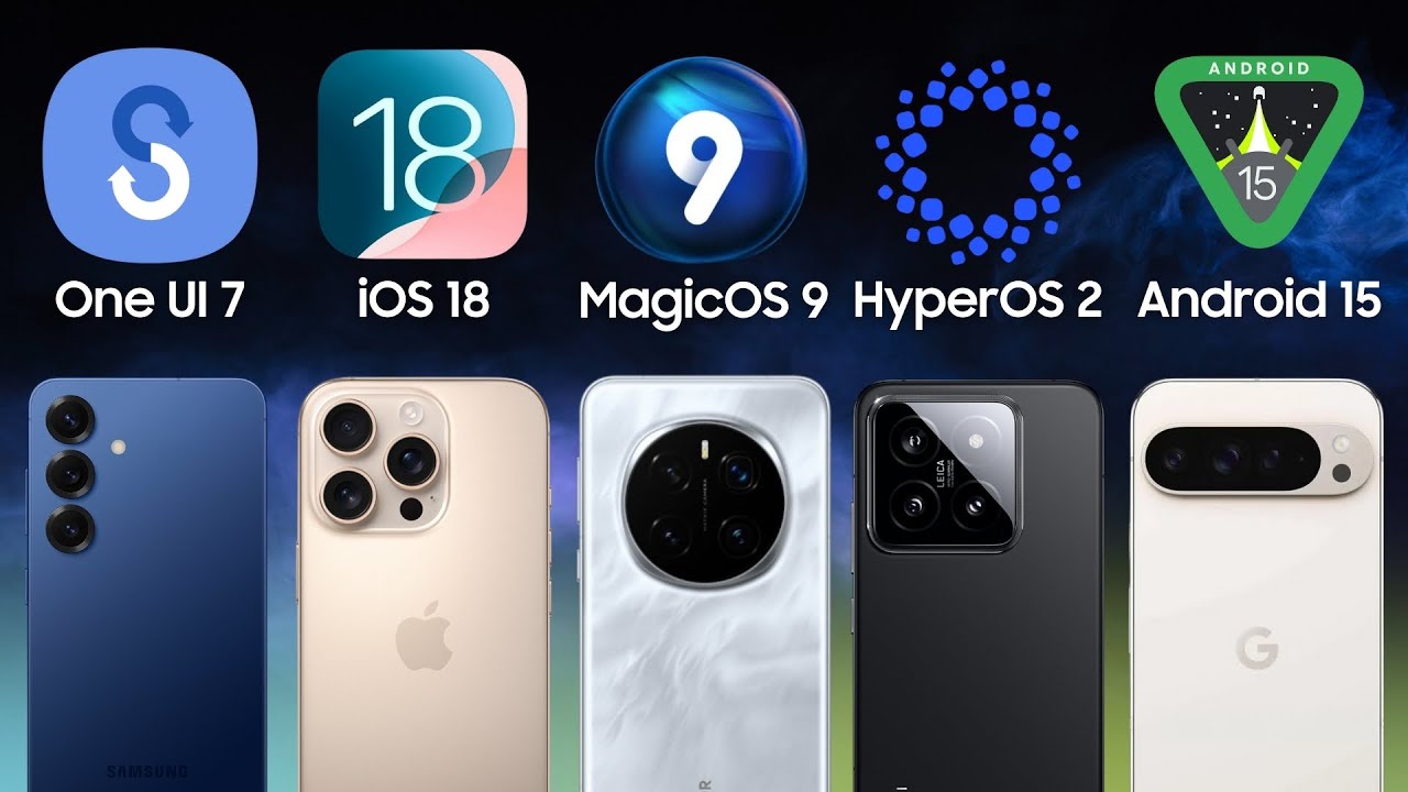 EN İYİ ARAYÜZ KİMDE? | One UI 7 vs iOS 18 vs MagicOS 9 vs HyperOS 2 vs EMUI 14 ve dahası