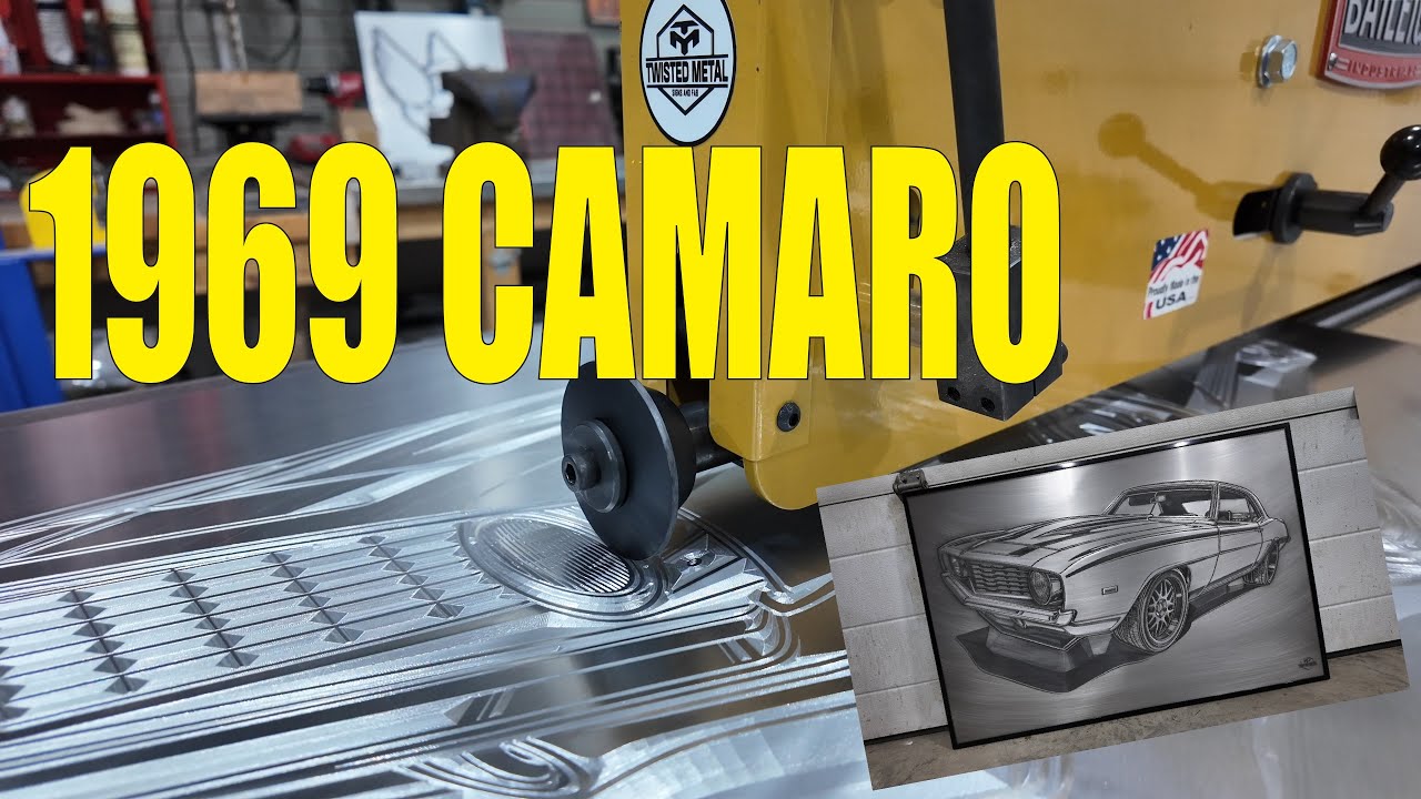 Bead rolling a 1969 Camaro / Metal Art Portrait Build