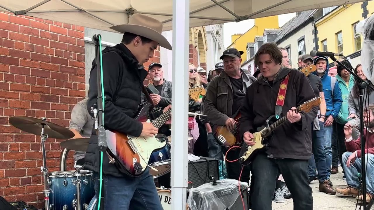 RORY GALLAGHER INTERNATIONAL TRIBUTE FESTIVAL in Ballyshannon at the Rory Gallagher Statue