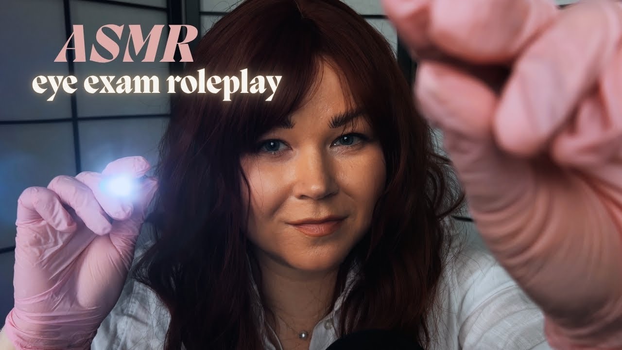ASMR Suomi - Eye Exam Roleplay 🩺 Whispering, Light Test, Gloves & Personal Attention