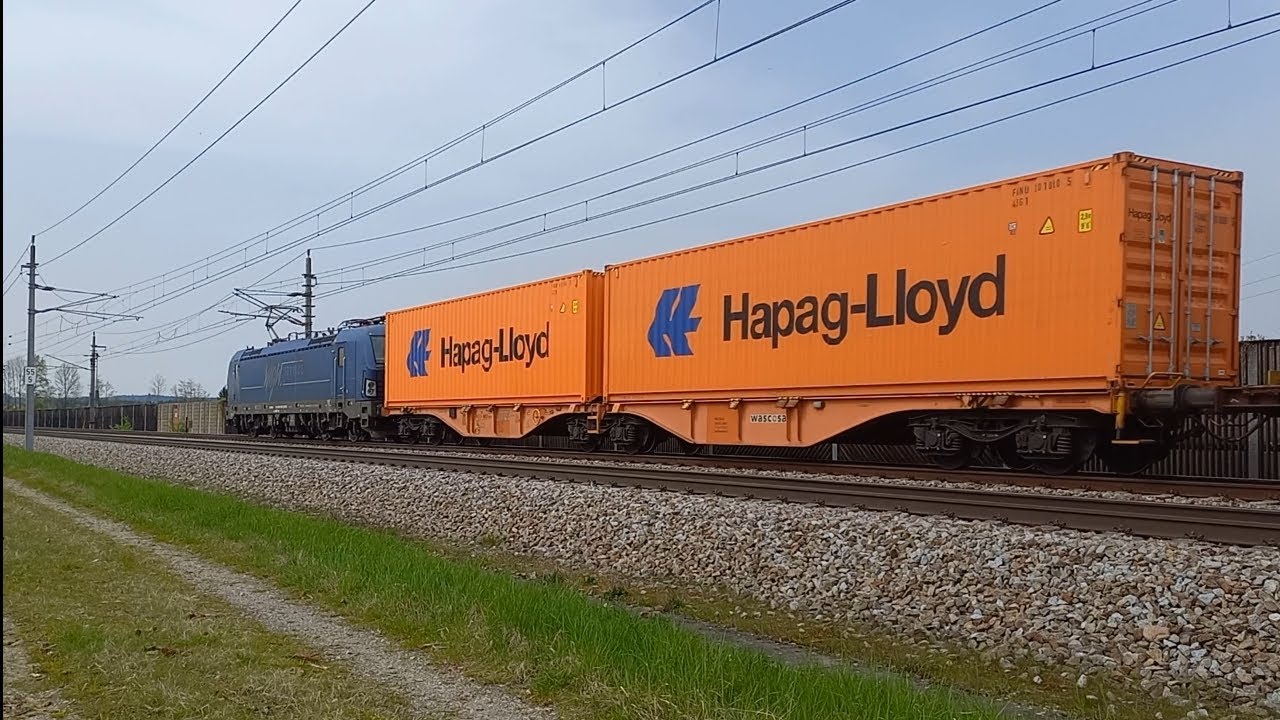 MGW Service Vectron mit Containerzug ( 193 845-5 )