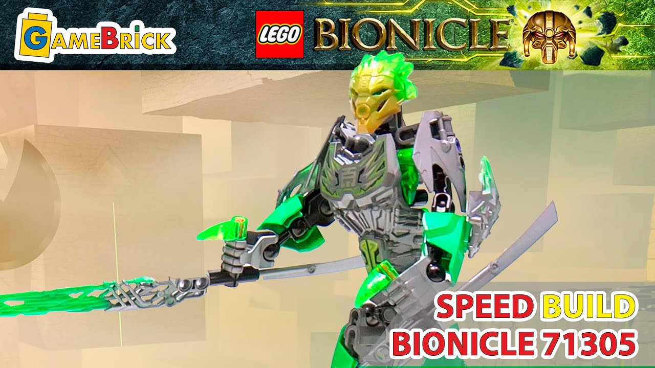 LEGO Bionicle 2016 LEWA - UNITER OF JUNGLE  speed build review! 71305 [GameBrick]