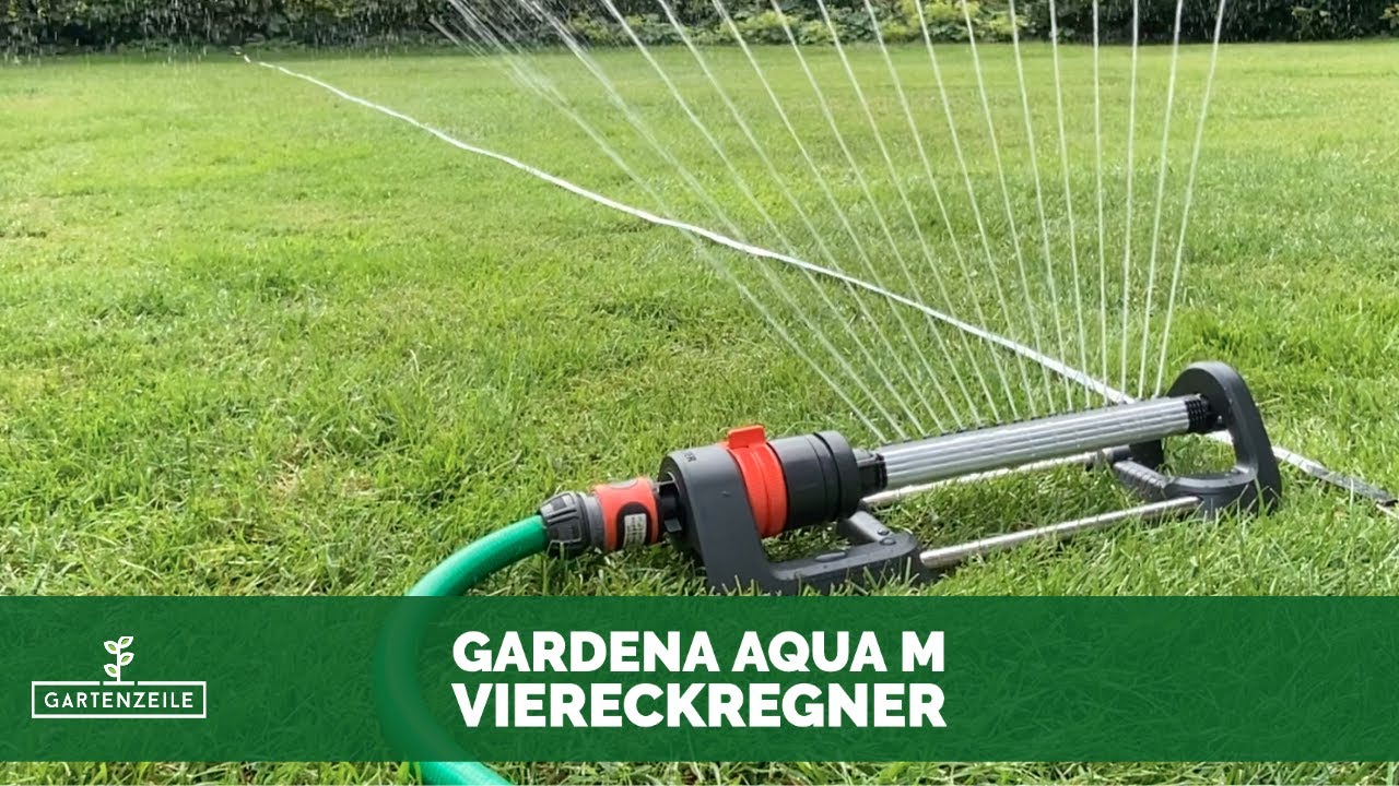 Gardena Aqua M Rasensprenger im Test! Was taugt der günstige Viereckregner von Gardena?