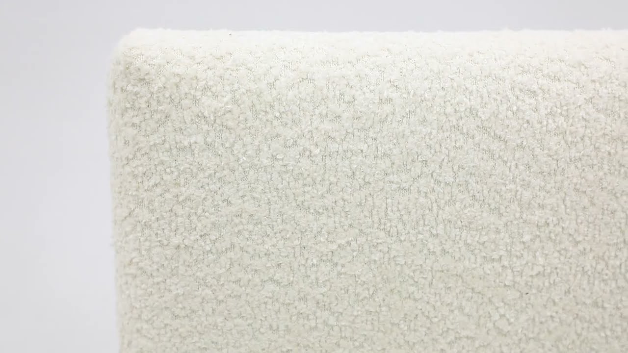 HAVANE T&ecirc;te de lit en tissu bouclette Perle