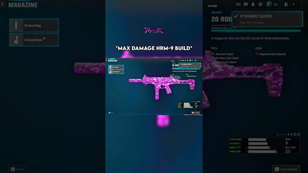 THE *MAX DAMAGE* HRM-9 BUILD on WARZONE 👑 #warzone #callofduty #bo6 #rebirthisland #cod #shorts