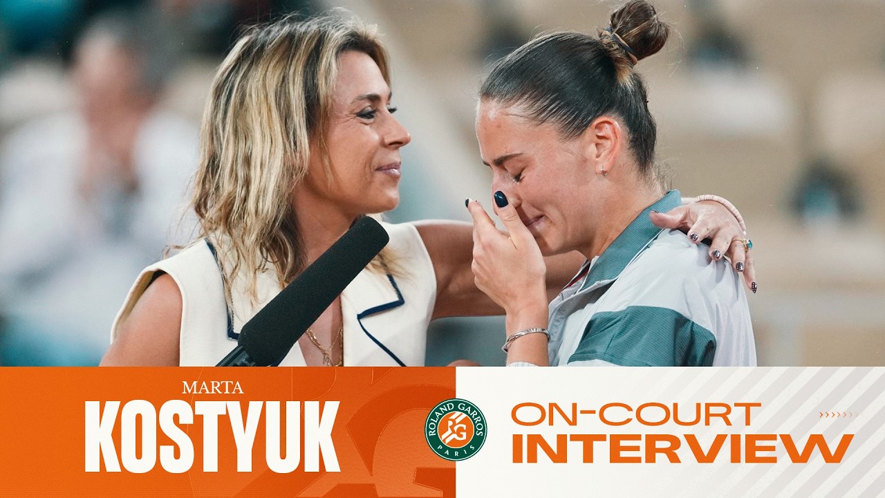 Marta Kostyuk | QF on-court Interview | Roland-Garros 2026