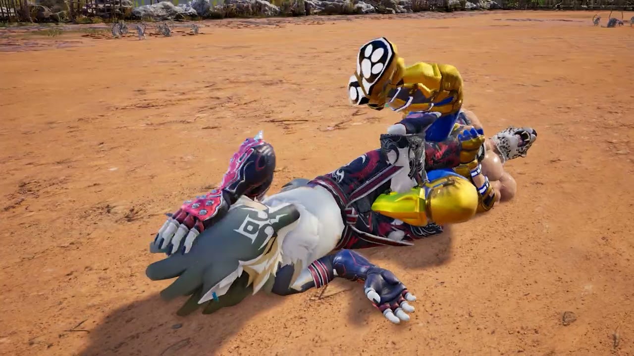 [Preview] King's Figure Four Leg Lock on Wolf Link - Tekken 8 Kemoryona