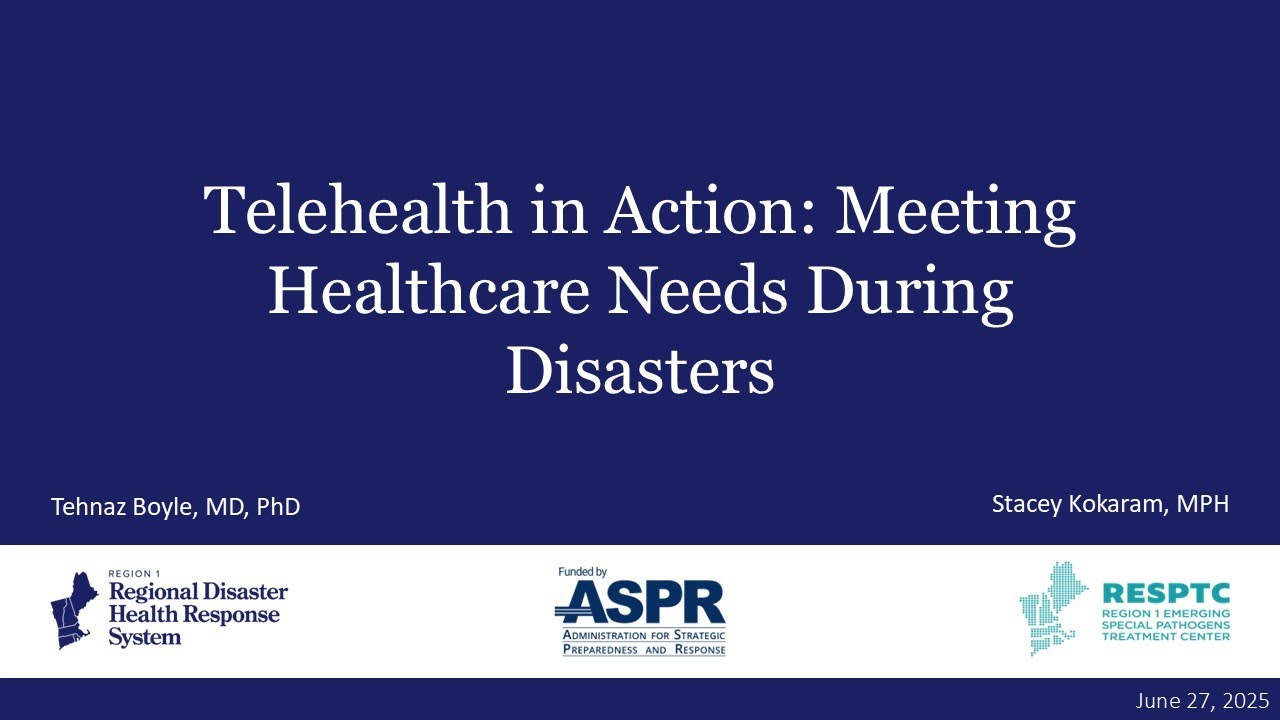 Telehealth in Action: Meeting Healthcare Needs During Disasters