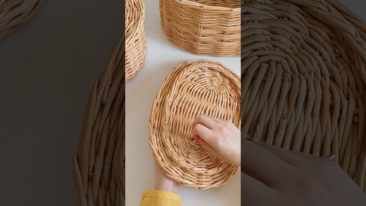 Kapağımın bambu kulp yapımı #sepet #sepetyapimi #diy #handmade #basket
