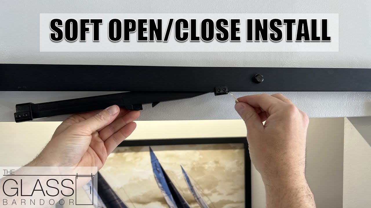 Soft Open / Soft Close Mechanism Installation for our Black Metal Framed Barn Doors