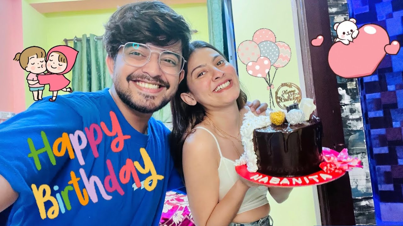 Nabanita Ke Jonmodine voy dekhea, jol dea Vijea dilo Sayak|Birthday Special vlog|Sayak|Nabanita|love