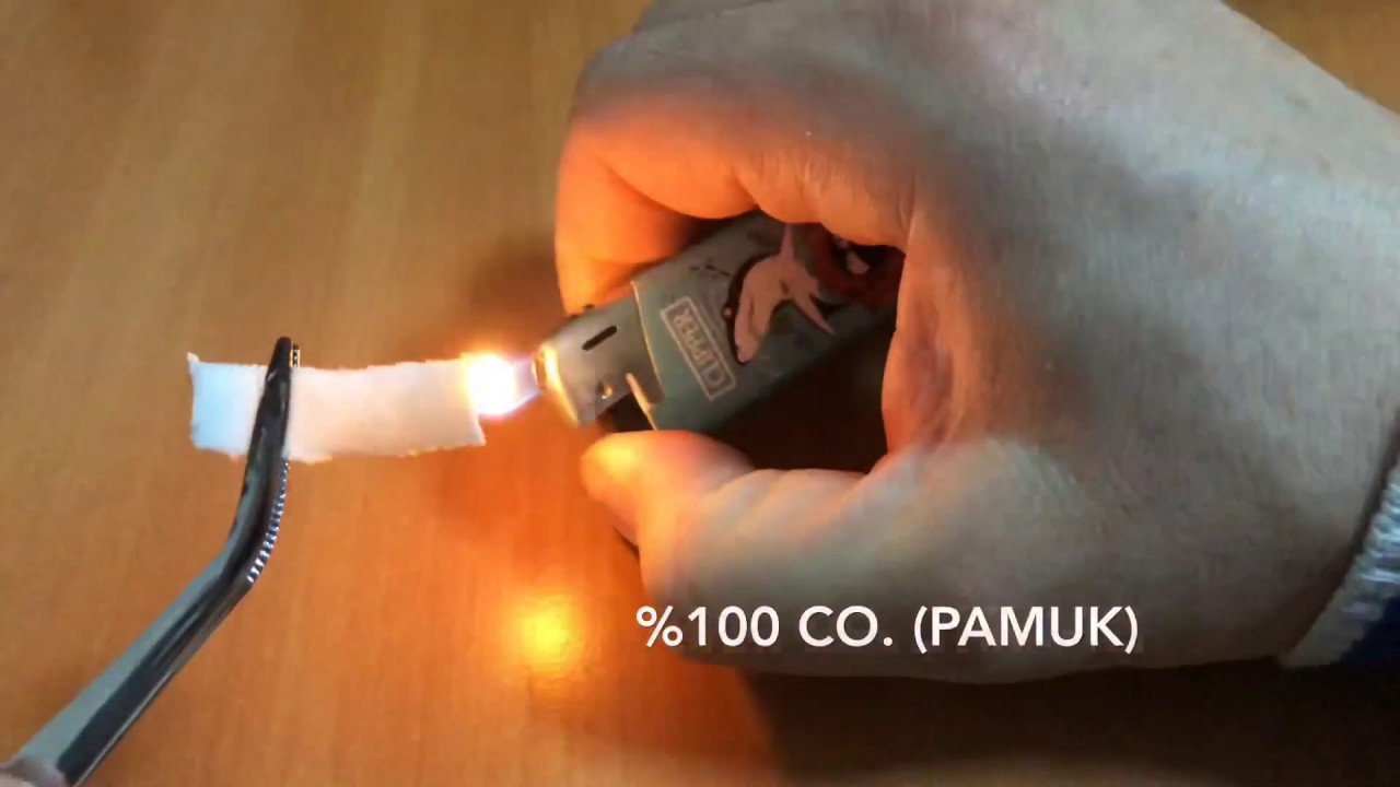 Tekstil Lifleri Yanma Testi (Fabric Burn Test)