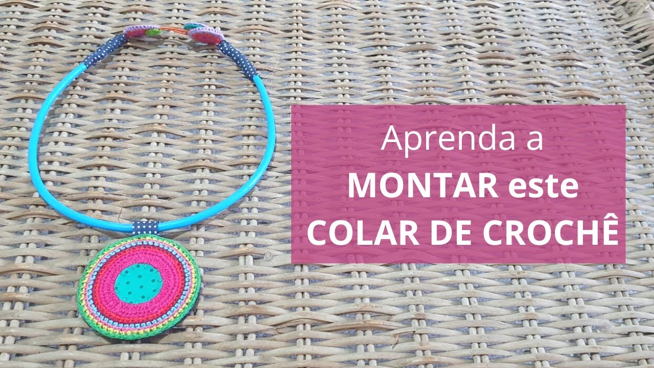 Aprenda a MONTAR este lindo COLAR DE CROCHÊ | Solange Arruda