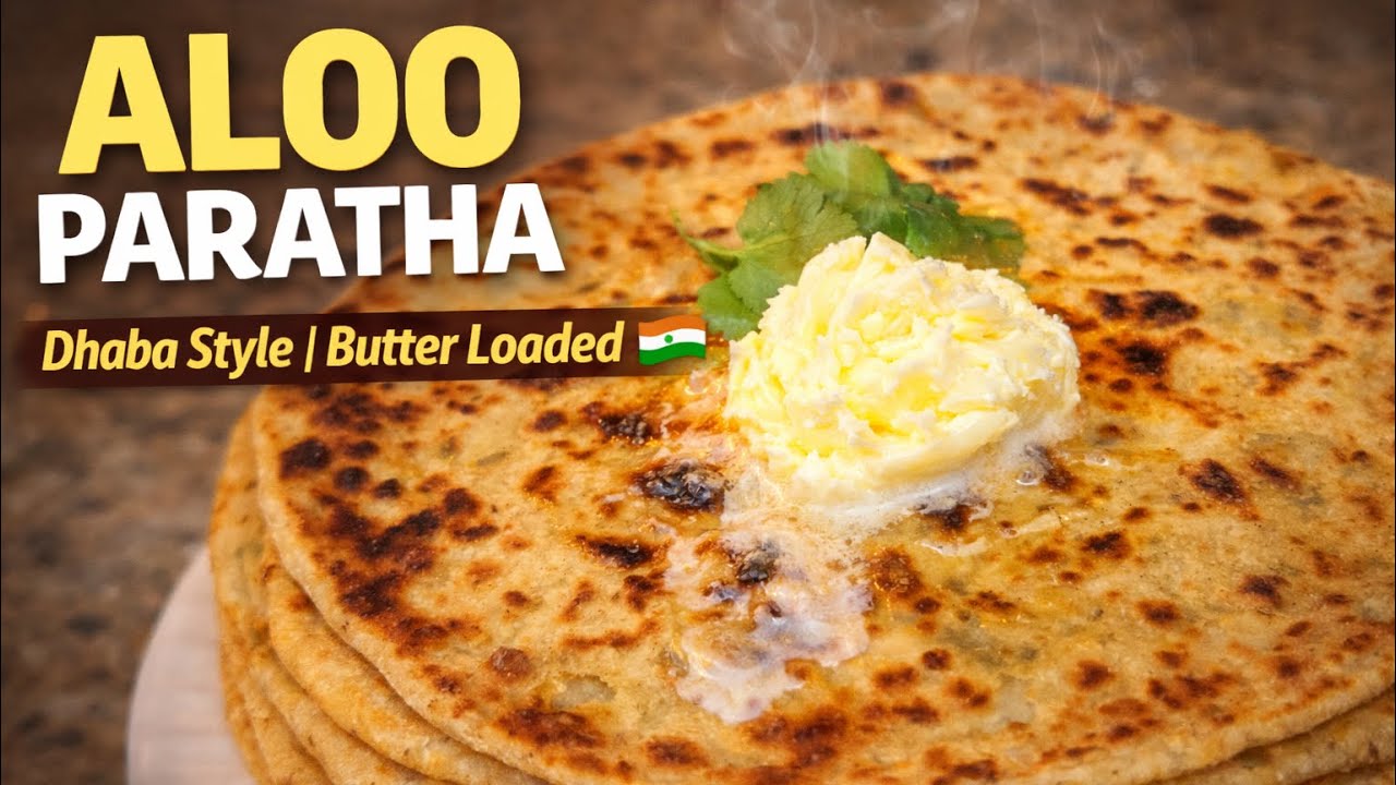 Authentic Aloo Paratha Recipe | Punjabi Dhaba Style | Soft & Crispy Indian Breakfast 