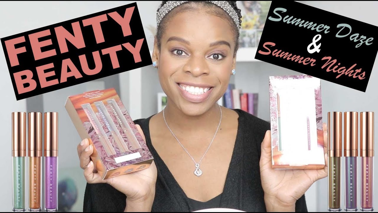 NEW Fenty Beauty Summer Daze & Summer Nights Lip Gloss Swatches | PuckerUpBabe