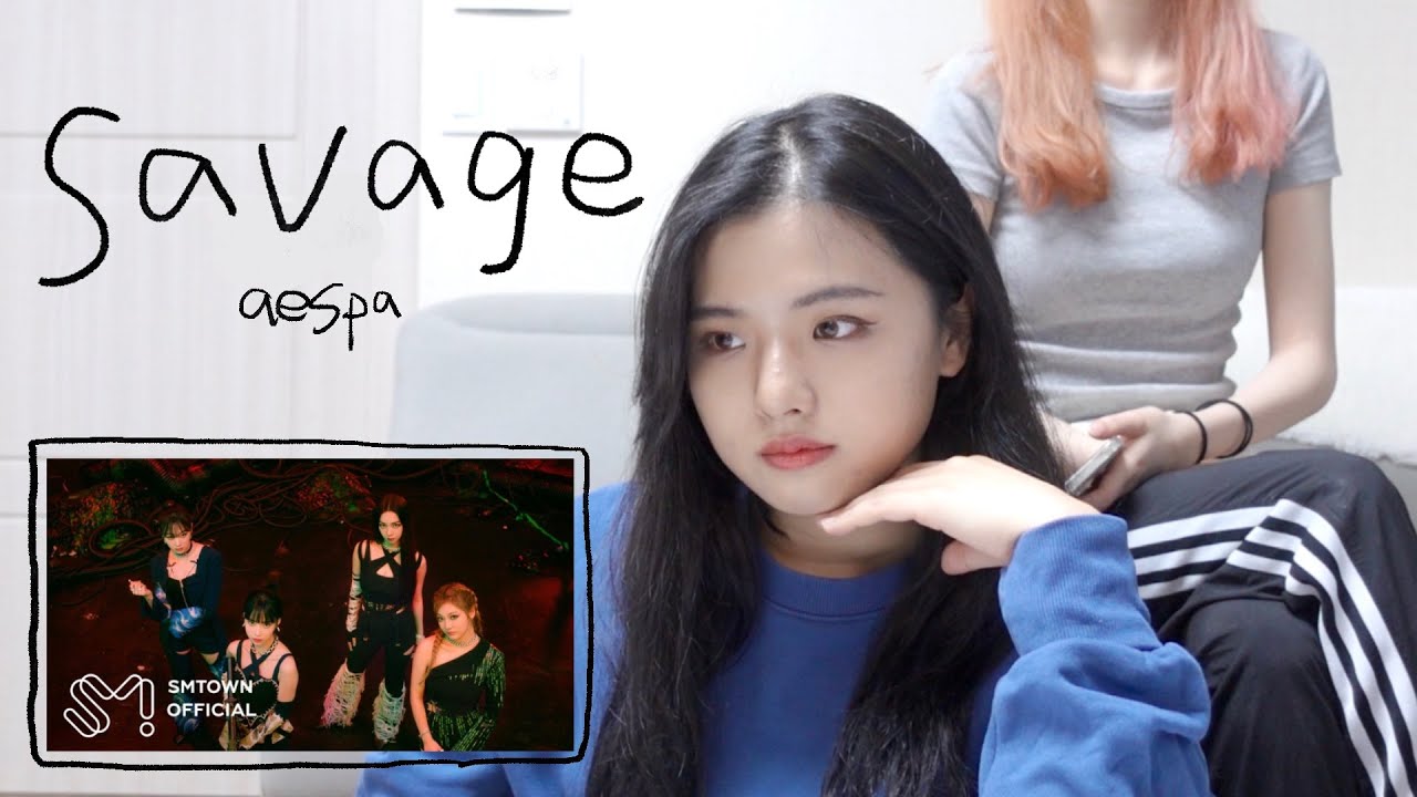 韓國留學生看Savage MV的反應🤟🏻✨zu zu zu zu☝🏻☝🏻☝🏻aespa 'Savage' mv reaction👀😍｜【mint민트민】ft. duangduang