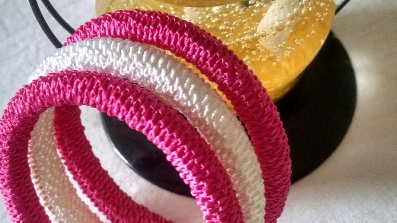Kalar-10|| DIY Crochet bangles / silk thread jewellery