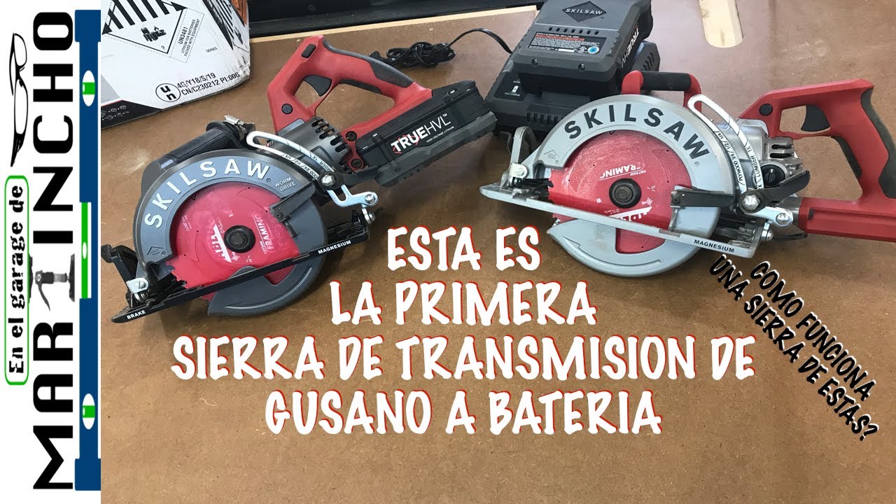 TRANSMISION de GUSANO a Cable y a BATERIA de SKILSAW