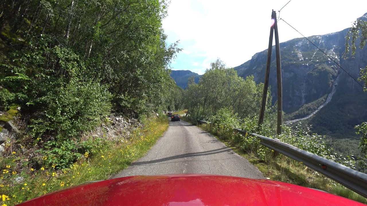 Driving in Norway - Kjeåsen 2019 ned - ekstrem vei