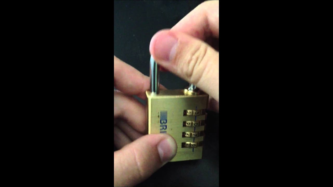 How to successfully solve a brinks lock