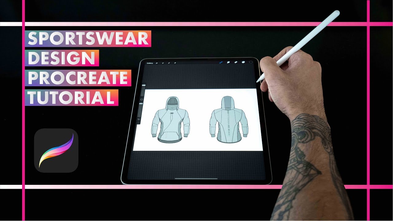 PROCREATE SPORTSWEAR DESIGN FOR BEGINNERS - FittDesign Tutorial