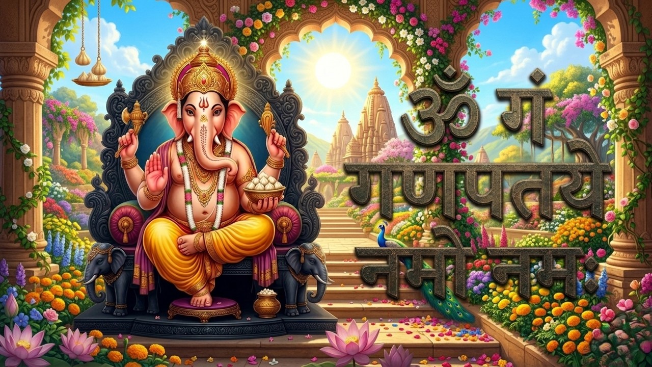 #Ganesh Mantra 108 Times - Om Gan Ganpataye Namo Namah | गणेश मंत्र - ओम गण गणपते नमो नमः