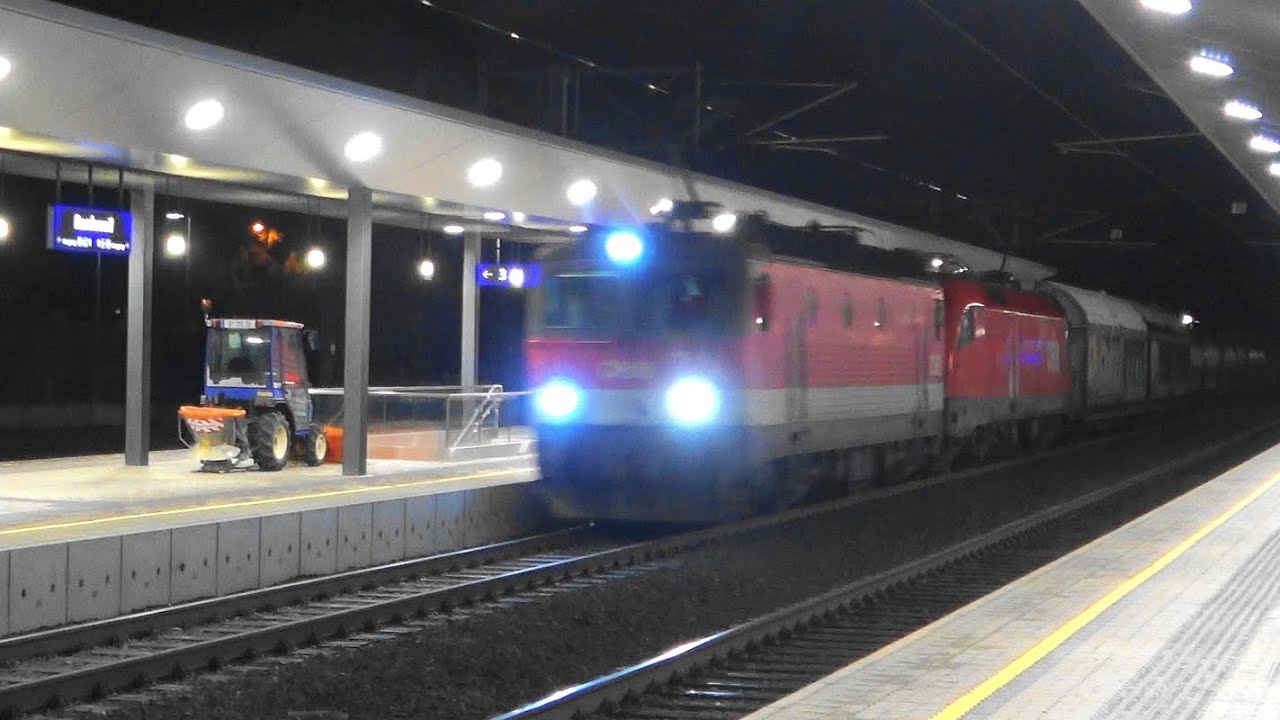 Bahnhof Rankweil: 1 Klimajet, 2 G&uuml;terz&uuml;ge und eine Lok