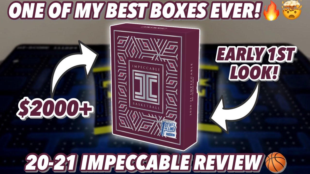ONE OF MY BEST BOXES EVER!🔥🤯 $2000+! | 2020-21 Panini Impeccable Basketball FOTL Hobby Box Review