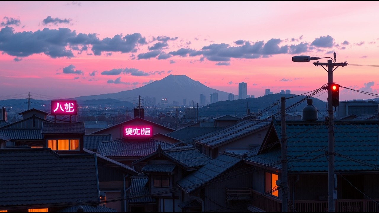 Cozy Rain Lofi • Rain Sounds for Sleep & Calm Your Thoughts | Japanese Night Oasis