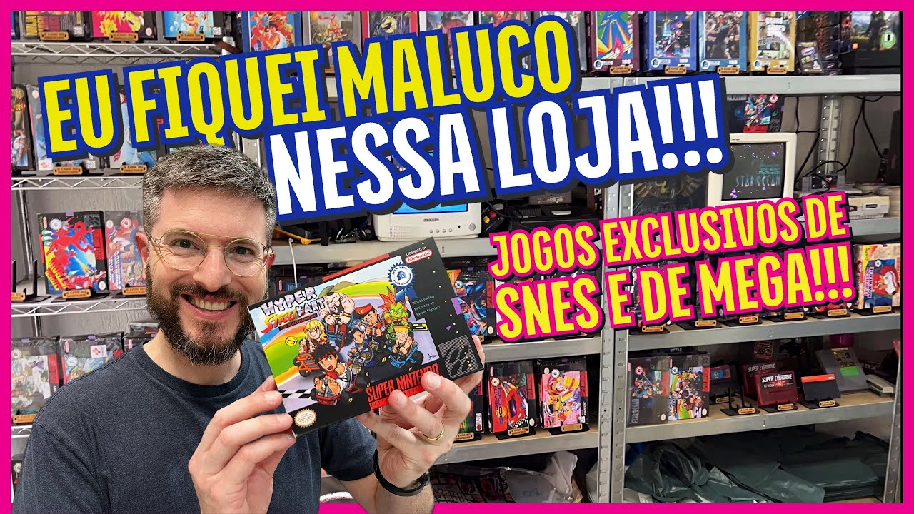 A Casa do Videogame: uma loja insana com jogos exclusivos de SNES e Mega Drive